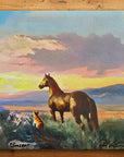 Sunset (Signed Print From "The Stock Horse and the Stable Cat")