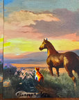 Sunset (Signed Print From "The Stock Horse and the Stable Cat")