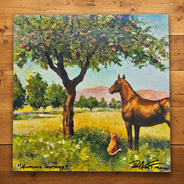 Autumn Morning (Signed Print From "The Stock Horse and the Stable Cat")
