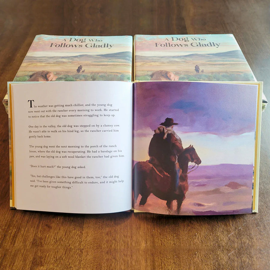 Midsummer Rain (Signed Print From "A Dog Who Follows Gladly")