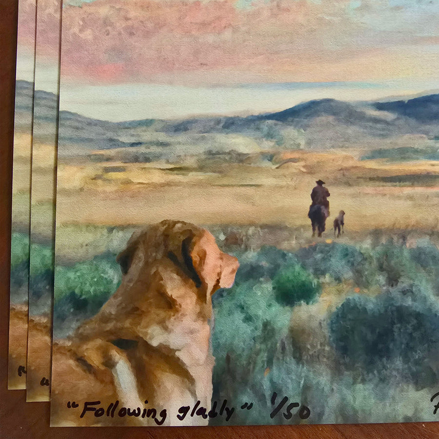 Following Gladly (Signed Print From "A Dog Who Follows Gladly")