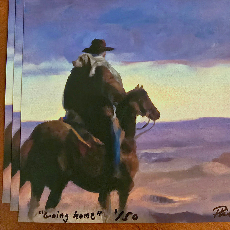 Going Home (Signed Print From "A Dog Who Follows Gladly")