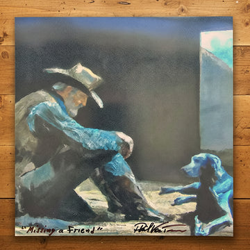 Missing a Friend (Signed Print From "A Dog Who Follows Gladly")