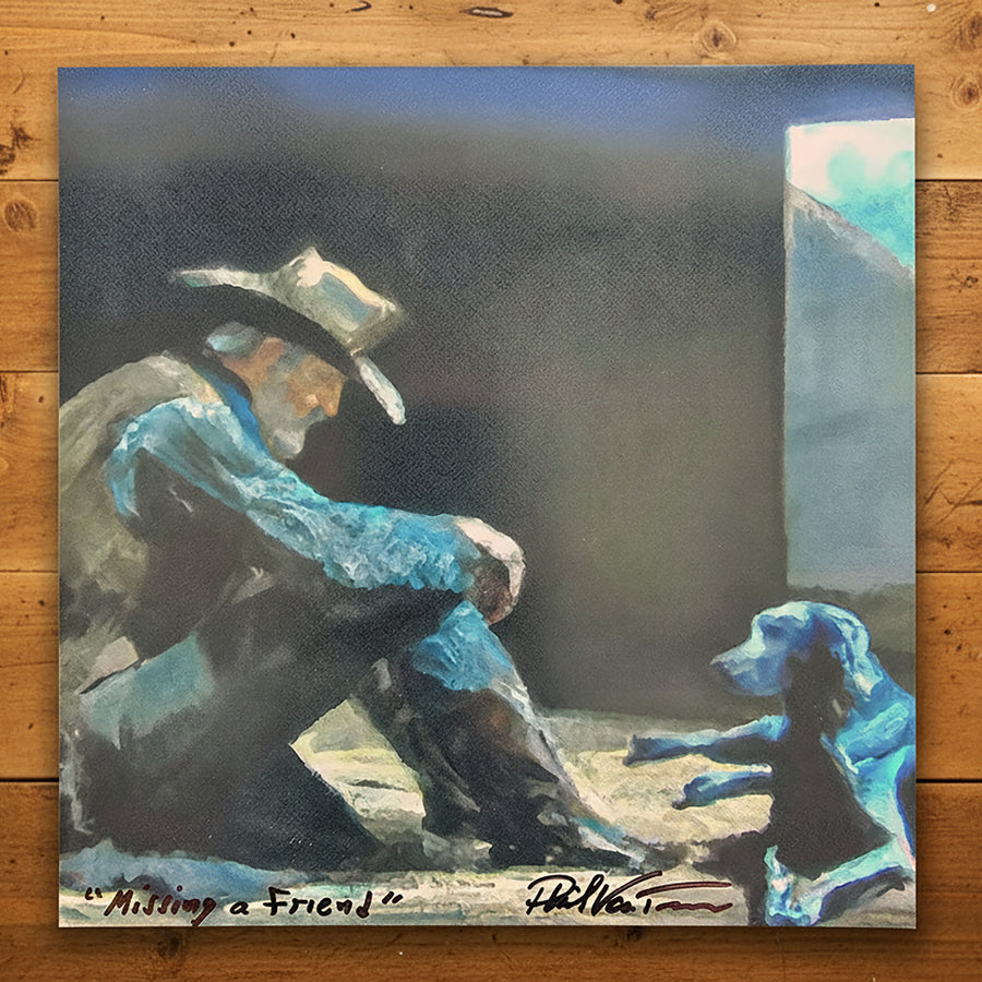 Missing a Friend (Signed Print From "A Dog Who Follows Gladly")
