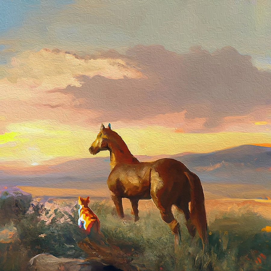 The Stock Horse and the Stable Cat